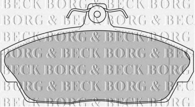 BORG & BECK bbp1662 -  Комплект тормозных колодок, дисковый тормоз